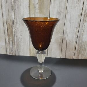 Artland Iris Amber Water Goblet
